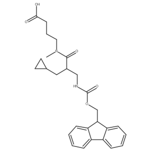 4-[2-(cyclopropylmethyl)-3-({[(9H-fluoren-9-yl)methoxy]carbonyl}amino)-N-methylpropanamido]butanoic acid Structure