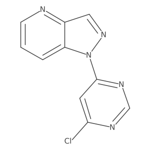 4-chloro-6-{1H-pyrazolo[4,3-b]pyridin-1-yl}pyrimidine结构式
