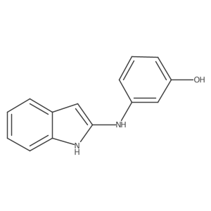 3-[(1H-indol-2-yl)amino]phenol Structure
