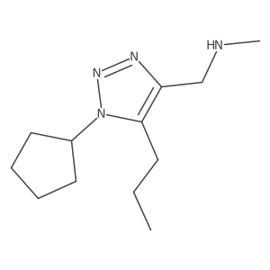 [(1-cyclopentyl-5-propyl-1H-1,2,3-triazol-4-yl)methyl](methyl)amine结构式