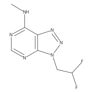 3-(2,2-difluoroethyl)-N-methyl-3H-[1,2,3]triazolo[4,5-d]pyrimidin-7-amine Structure