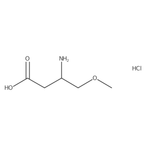 (3R)-3-Amino-4-methoxybutanoic acid hydrochloride结构式