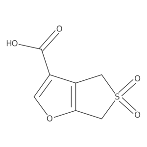 4,6-Dihydrothieno[3,4-b]furan-3-carboxylic acid 5,5-dioxide结构式