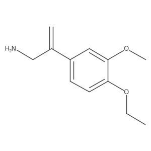 2-(4-Ethoxy-3-methoxyphenyl)prop-2-en-1-amine Structure