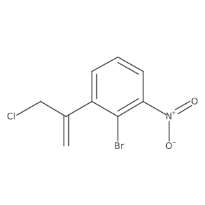 2-Bromo-1-(3-chloroprop-1-en-2-yl)-3-nitrobenzene结构式