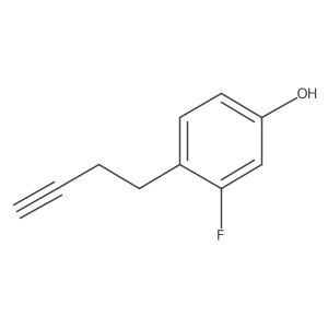 4-(But-3-yn-1-yl)-3-fluorophenol Structure