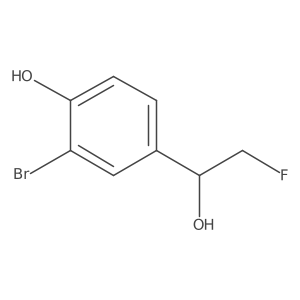 2-Bromo-4-(2-fluoro-1-hydroxyethyl)phenol结构式