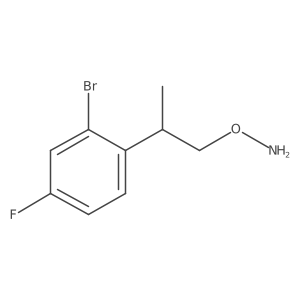 O-[2-(2-bromo-4-fluorophenyl)propyl]hydroxylamine Structure