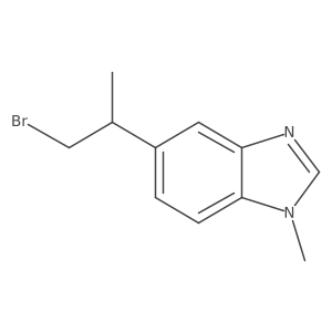 5-(1-bromopropan-2-yl)-1-methyl-1H-1,3-benzodiazole Structure