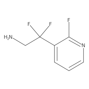 2,2-Difluoro-2-(2-fluoropyridin-3-yl)ethan-1-amine Structure