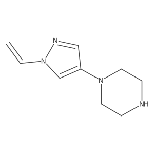 1-(1-ethenyl-1H-pyrazol-4-yl)piperazine结构式