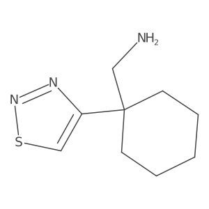 [1-(1,2,3-Thiadiazol-4-yl)cyclohexyl]methanamine结构式