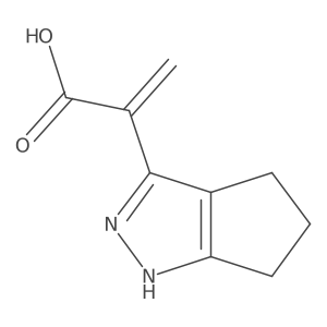 2-{1H,4H,5H,6H-cyclopenta[c]pyrazol-3-yl}prop-2-enoic acid结构式