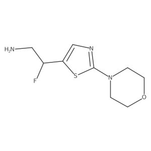 2-Fluoro-2-[2-(morpholin-4-yl)-1,3-thiazol-5-yl]ethan-1-amine结构式