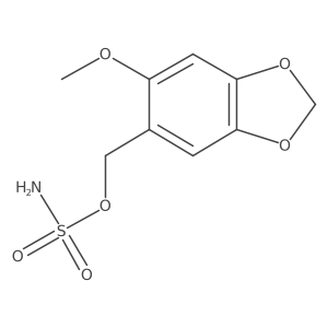 (6-Methoxy-1,3-dioxaindan-5-yl)methyl sulfamate结构式