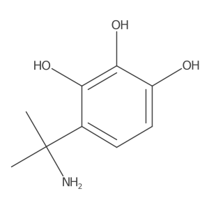 4-(2-Aminopropan-2-yl)benzene-1,2,3-triol结构式