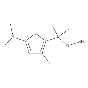 5-[2-(aminooxy)propan-2-yl]-N,N,4-trimethyl-1,3-thiazol-2-amine Structure