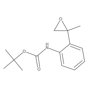 tert-butyl N-[2-(2-methyloxiran-2-yl)phenyl]carbamate结构式