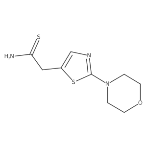 2-[2-(Morpholin-4-yl)-1,3-thiazol-5-yl]ethanethioamide结构式