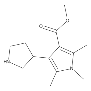 methyl 1,2,5-trimethyl-4-(pyrrolidin-3-yl)-1H-pyrrole-3-carboxylate Structure