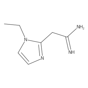 2-(1-ethyl-1H-imidazol-2-yl)ethanimidamide Structure