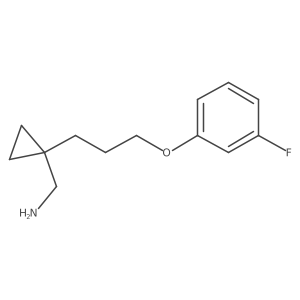 {1-[3-(3-Fluorophenoxy)propyl]cyclopropyl}methanamine Structure