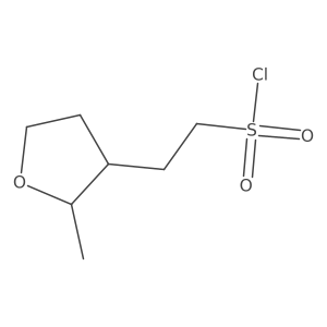 2-(2-Methyloxolan-3-yl)ethane-1-sulfonyl chloride结构式