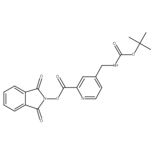 1,3-dioxo-2,3-dihydro-1H-isoindol-2-yl 4-({[(tert-butoxy)carbonyl]amino}methyl)pyridine-2-carboxylate结构式