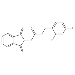 1,3-dioxo-2,3-dihydro-1H-isoindol-2-yl 3-(2,4-difluorophenyl)propanoate结构式