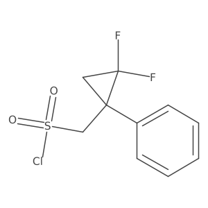 (2,2-Difluoro-1-phenylcyclopropyl)methanesulfonyl chloride Structure
