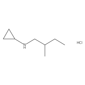 N-(2-Methylbutyl)cyclopropanamine hydrochloride Structure