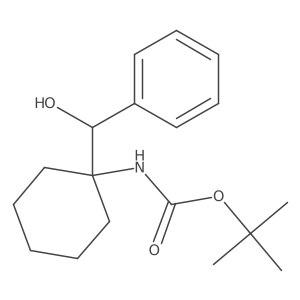 tert-butyl N-{1-[hydroxy(phenyl)methyl]cyclohexyl}carbamate Structure