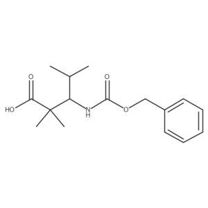 2,2,4-Trimethyl-3-(phenylmethoxycarbonylamino)pentanoic acid Structure