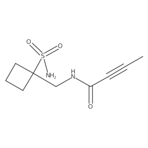 N-[(1-Sulfamoylcyclobutyl)methyl]but-2-ynamide Structure