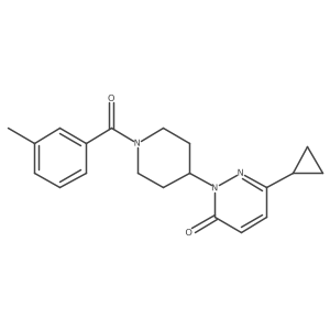 6-Cyclopropyl-2-[1-(3-methylbenzoyl)piperidin-4-yl]-2,3-dihydropyridazin-3-one结构式