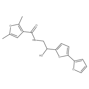 N-(2-{[2,2'-bifuran]-5-yl}-2-hydroxyethyl)-2,5-dimethylfuran-3-carboxamide Structure