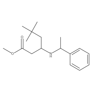 Methyl 5,5-dimethyl-3-[(1-phenylethyl)amino]hexanoate结构式