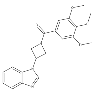 1-[1-(3,4,5-trimethoxybenzoyl)azetidin-3-yl]-1H-1,3-benzodiazole Structure