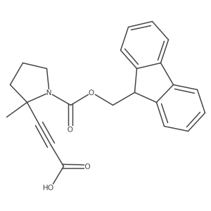 3-[(2S)-1-{[(9H-fluoren-9-yl)methoxy]carbonyl}-2-methylpyrrolidin-2-yl]prop-2-ynoic acid Structure