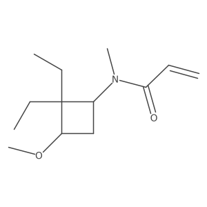 N-(2,2-Diethyl-3-methoxycyclobutyl)-N-methylprop-2-enamide结构式