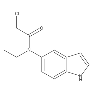 2-Chloro-N-ethyl-N-(1H-indol-5-yl)acetamide Structure