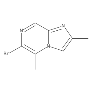 6-Bromo-2,5-dimethylimidazo[1,2-a]pyrazine结构式