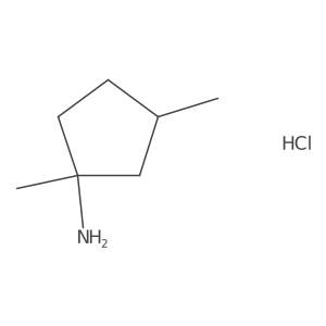 1,3-Dimethylcyclopentan-1-amine;hydrochloride Structure