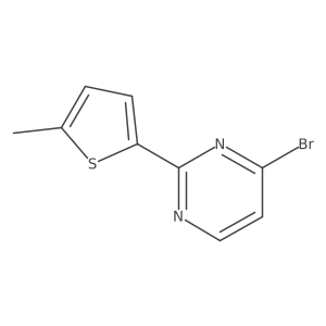 4-Bromo-2-(5-methylthiophen-2-yl)pyrimidine结构式