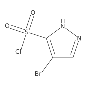 4-bromo-1H-pyrazole-5-sulfonyl chloride结构式