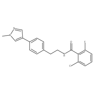 2-chloro-6-fluoro-N-{2-[4-(1-methyl-1H-pyrazol-4-yl)phenyl]ethyl}benzamide Structure
