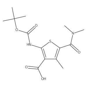 2-{[(Tert-butoxy)carbonyl]amino}-5-(dimethylcarbamoyl)-4-methylthiophene-3-carboxylic acid Structure