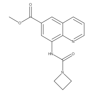Methyl 8-[(1-azetidinylcarbonyl)amino]-6-quinolinecarboxylate结构式