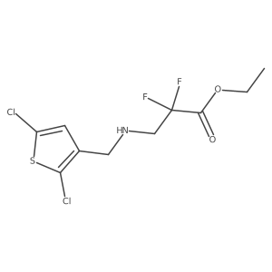 Ethyl 3-{[(2,5-dichlorothiophen-3-yl)methyl]amino}-2,2-difluoropropanoate Structure