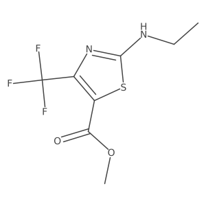 Methyl 2-(ethylamino)-4-(trifluoromethyl)-1,3-thiazole-5-carboxylate Structure